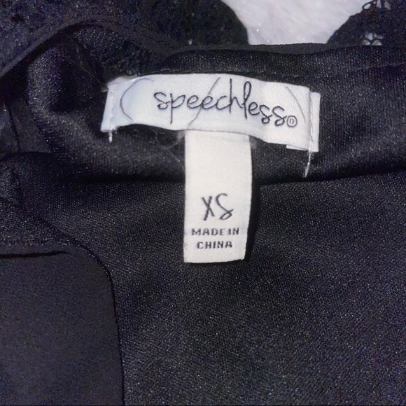 Speechless sheer tunic women’s top black x-small bell sleeve casual formal - Picture 7 of 7